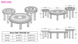 Nocca Table 'Think Pink' Set