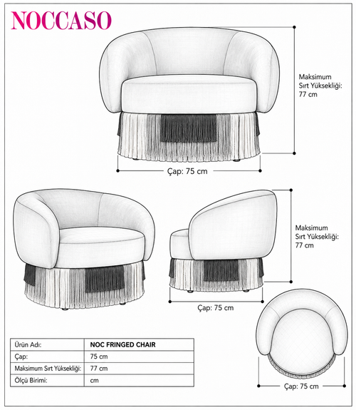 Noc Fringed Chair