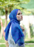 Monogram Desen Şal / Blue
