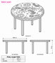 Pinky Jungle Table