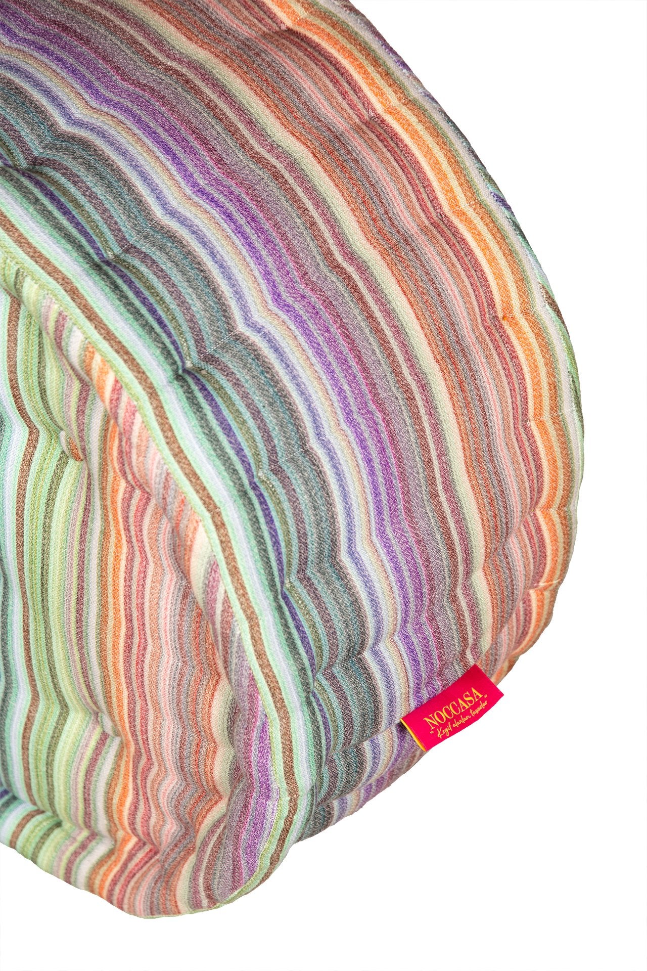Macaron Pouff Çizgili