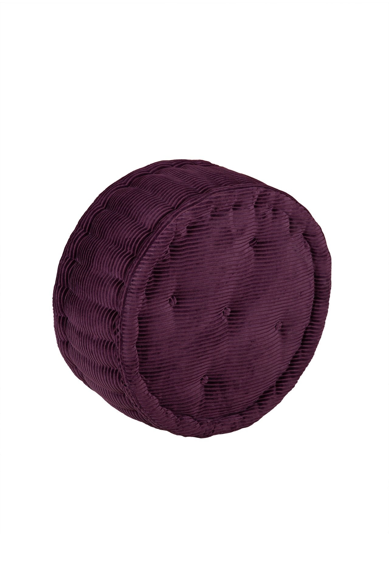 Macaron Pouff Fitilli Kadife