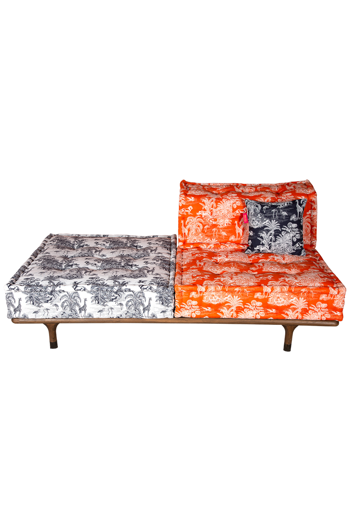 Majorelle Outdoor Sofa Set Navy-Blue & Orange