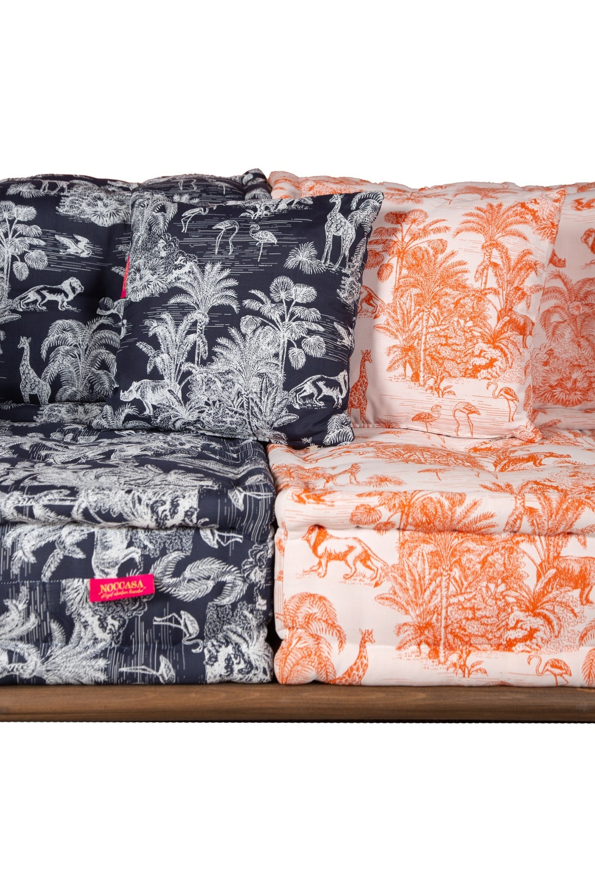 Majorelle Outdoor Sofa Set Navy-Blue &amp; Orange