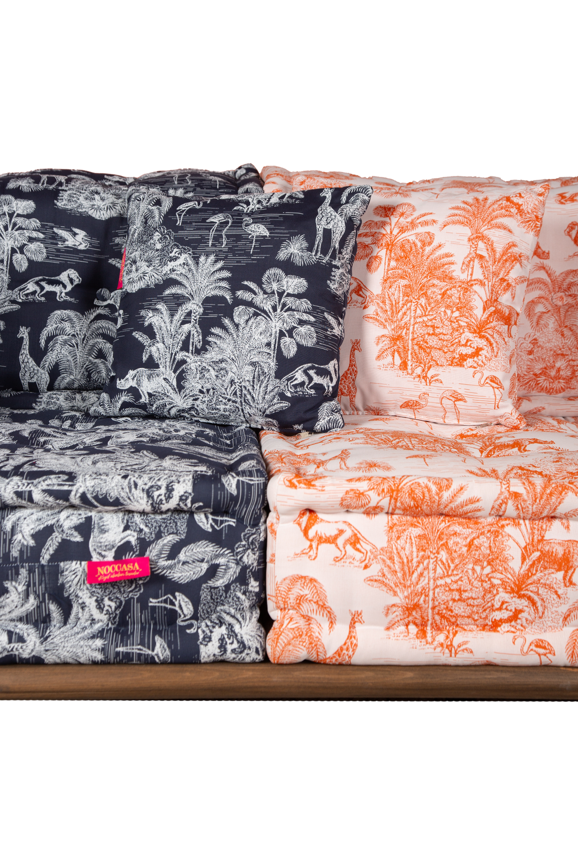 Majorelle Outdoor Sofa Set Navy-Blue &amp; Orange