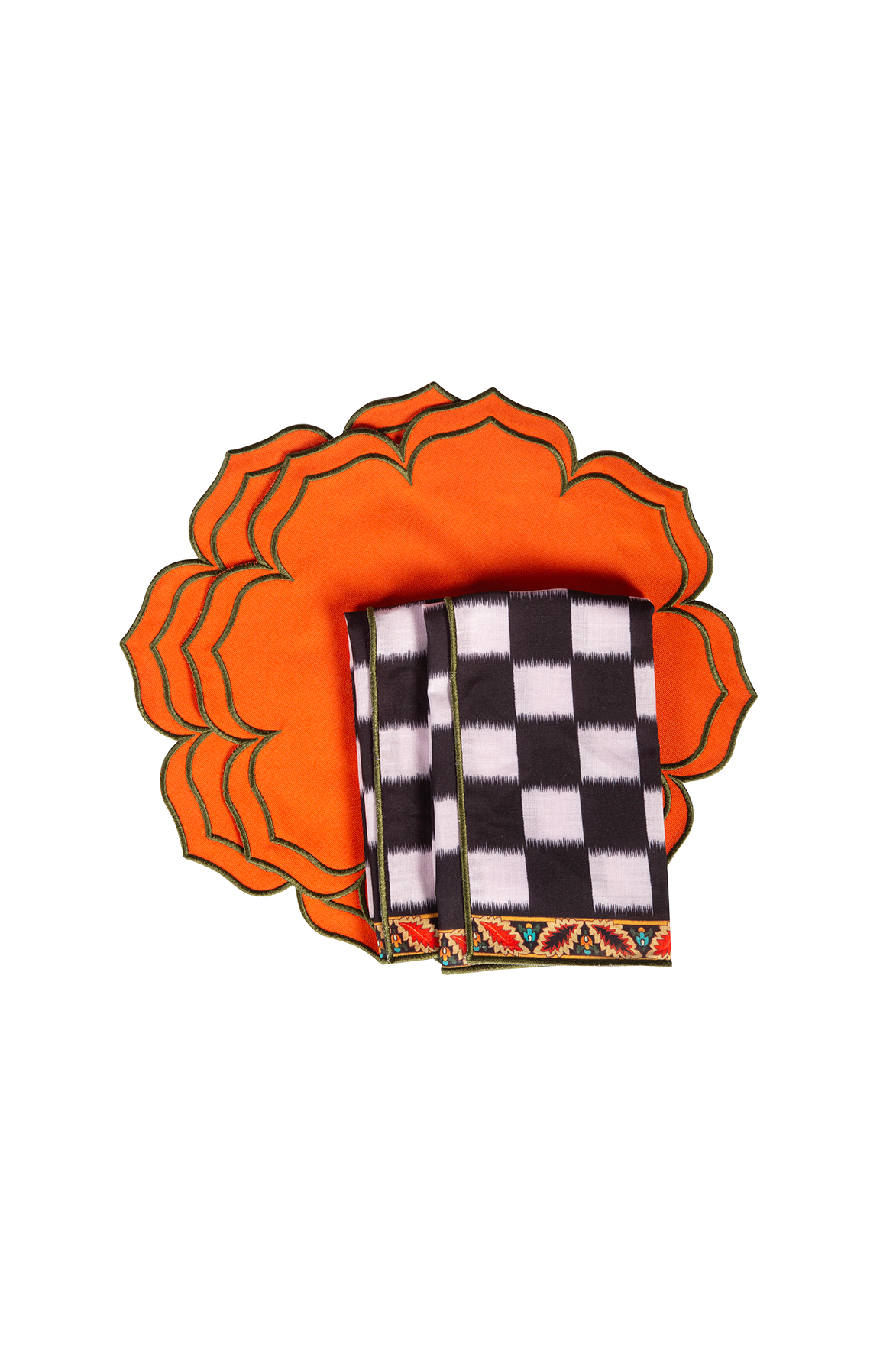 Pine &amp; Line Chess Peçete (4'lü Set)