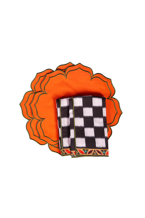 Pine &amp; Line Chess Peçete (4'lü Set)