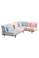 Majorella Outdoor Sofa Set Grey & Orange