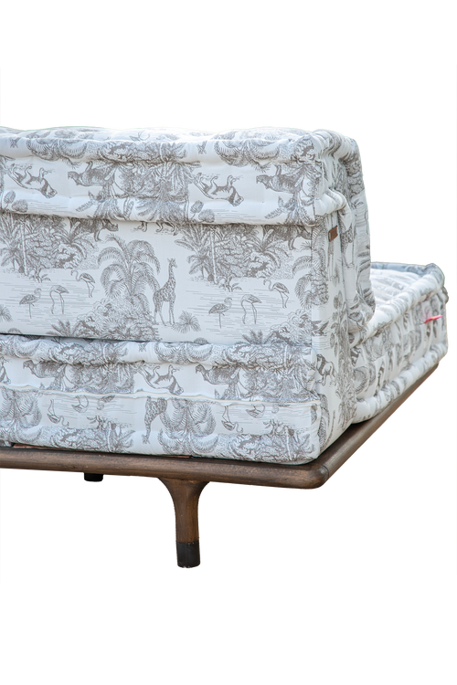 Majorella Outdoor Sofa Set Grey &amp; Orange