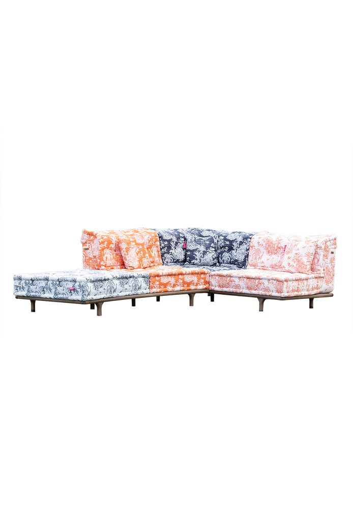 Majorelle Outdoor Sofa Set Navy-Blue &amp; Orange