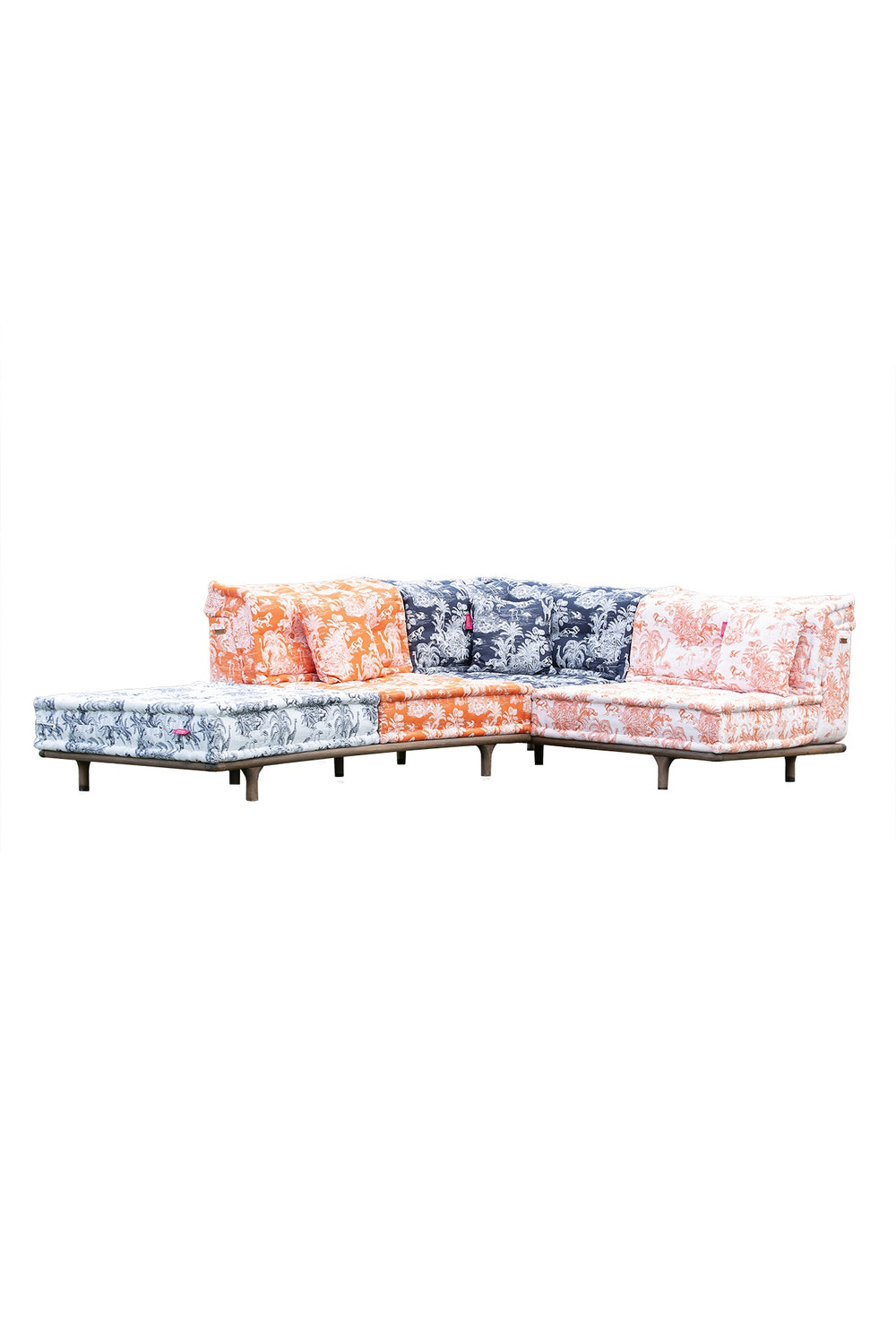 Majorelle Outdoor Sofa Set Navy-Blue &amp; Orange