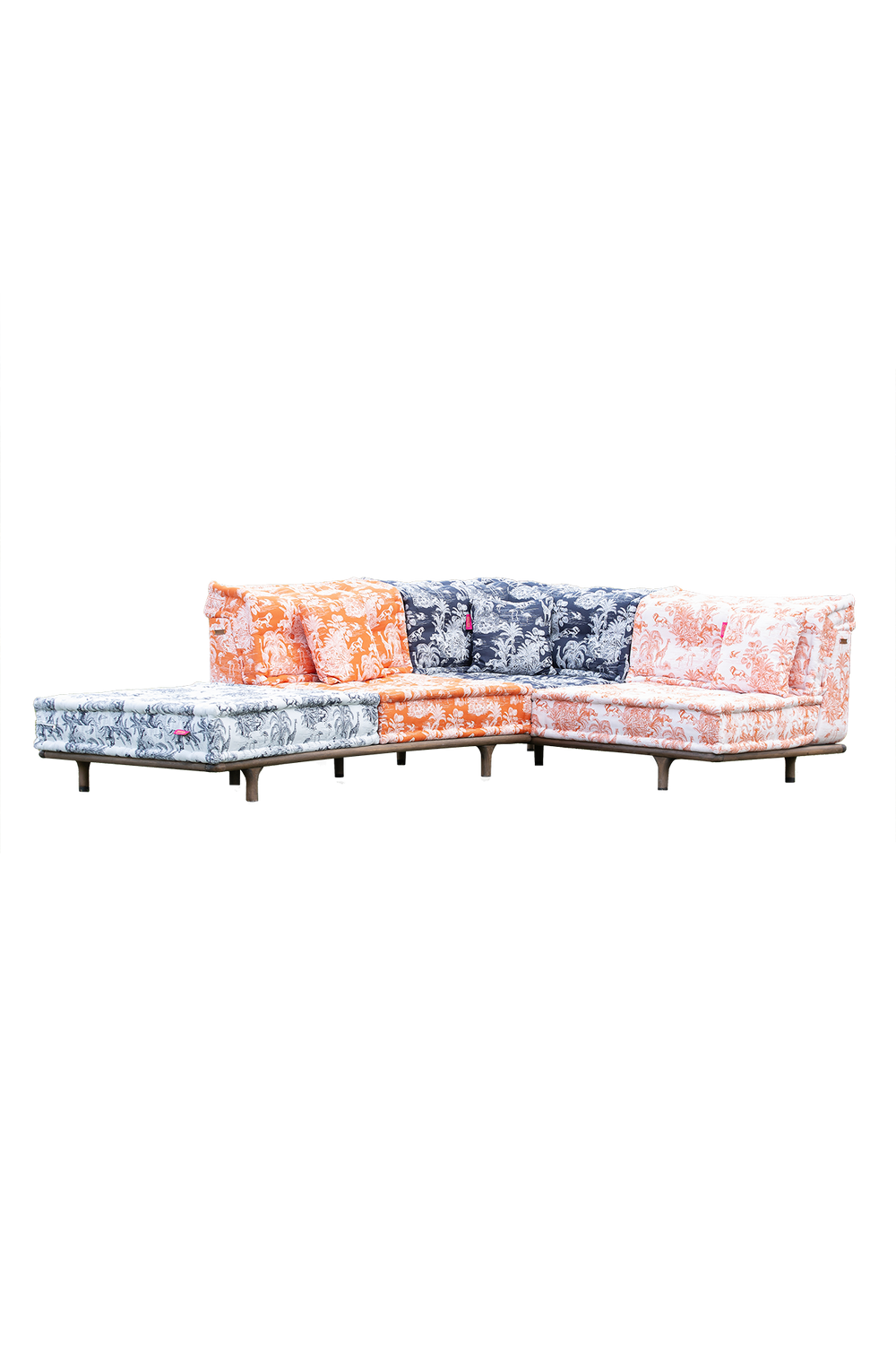 Majorelle Outdoor Sofa Set Navy-Blue &amp; Orange