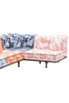 Majorelle Outdoor Sofa Set Navy-Blue & Orange