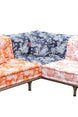 Majorelle Outdoor Sofa Set Navy-Blue & Orange