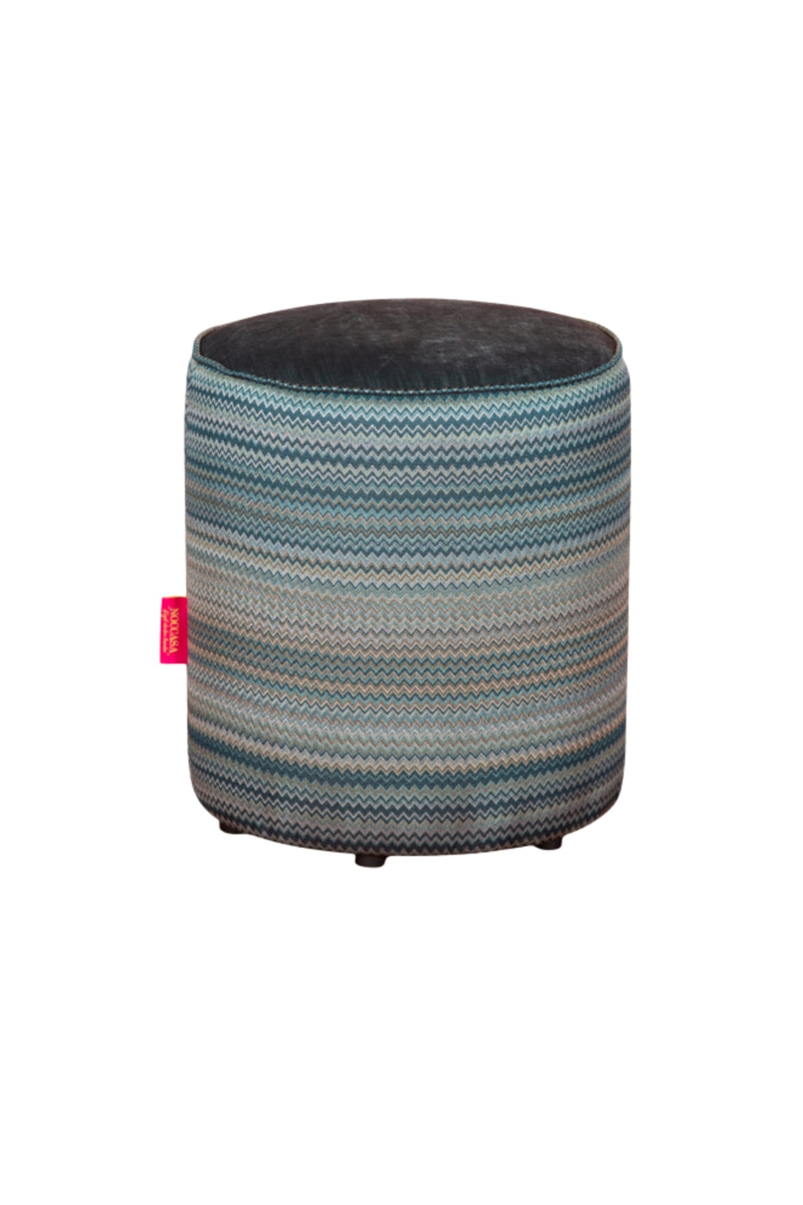 Noc Obmre Zigzag Puf Blues &amp; Greens