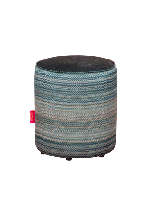 Noc Obmre Zigzag Puf Blues &amp; Greens