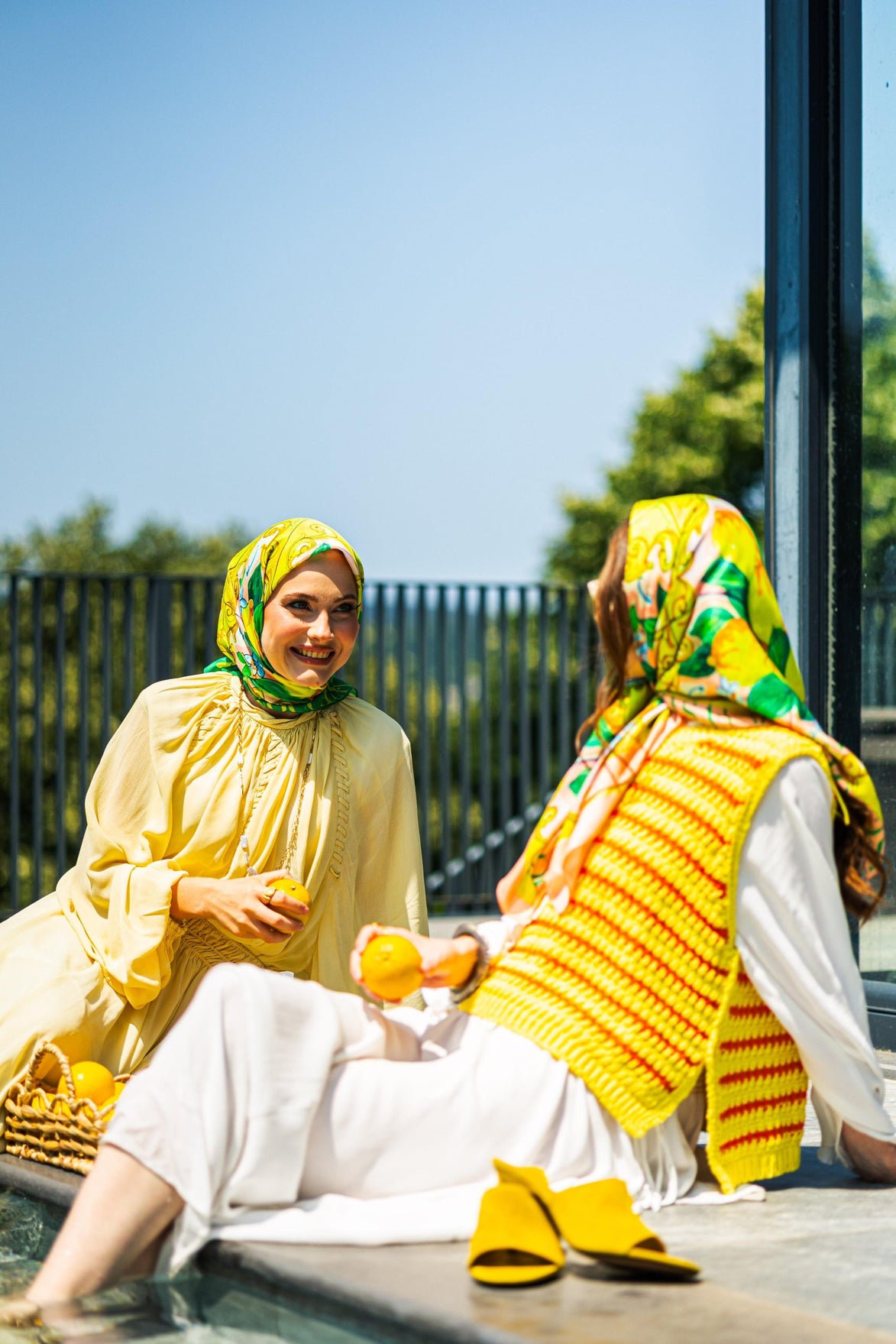 Dolce Limone Desen Eşarp