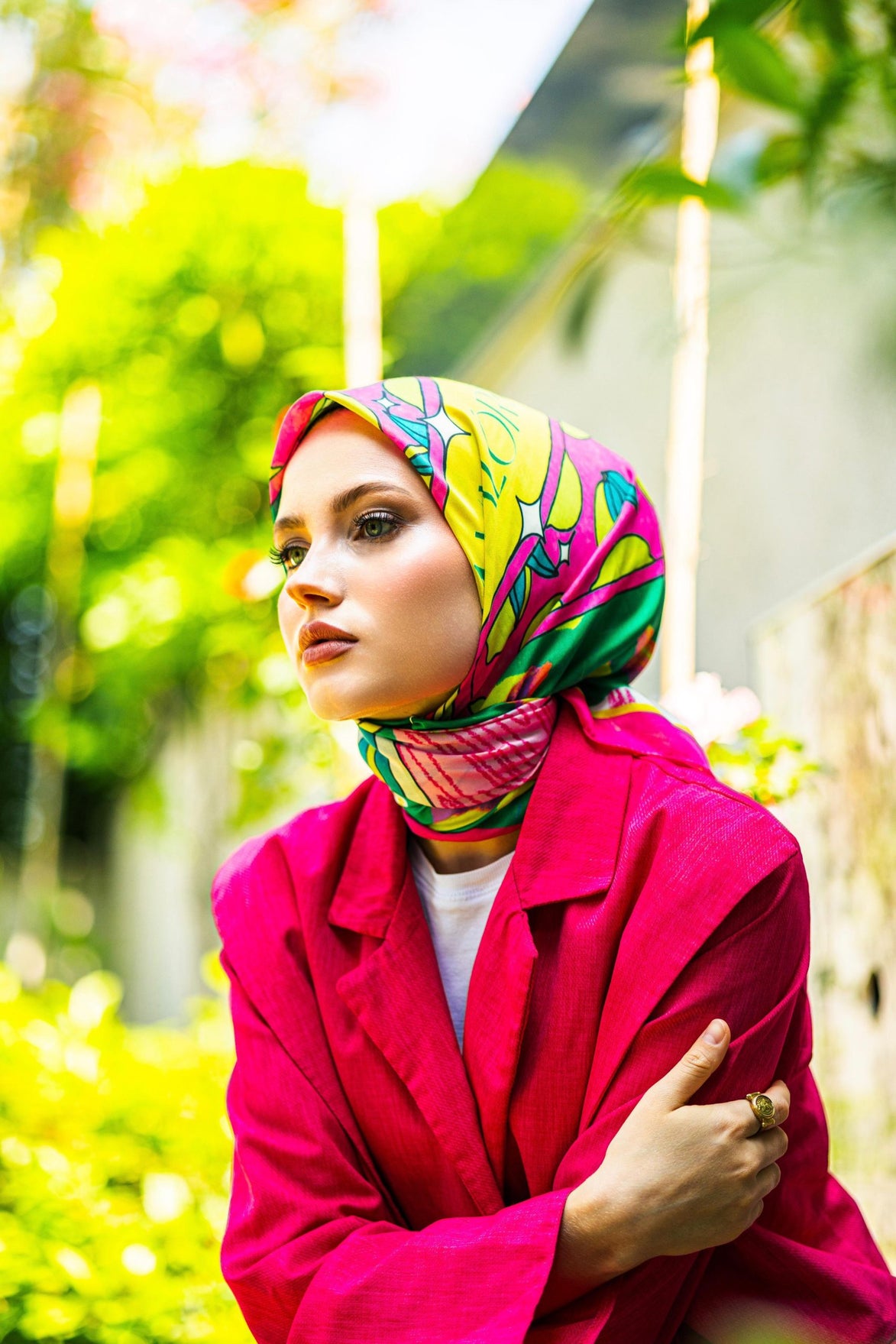 Citrina Bella Desen Eşarp