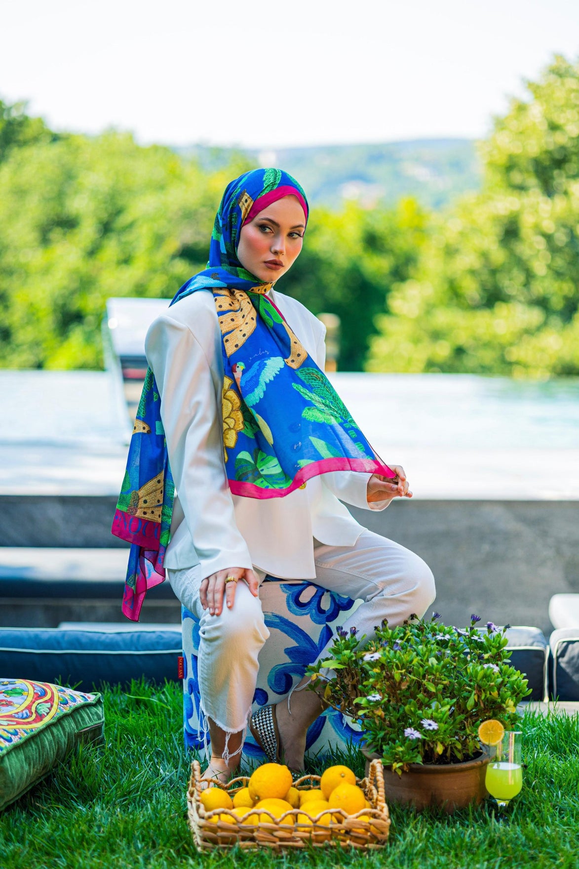 Egzotic Bananas Desen Şal
