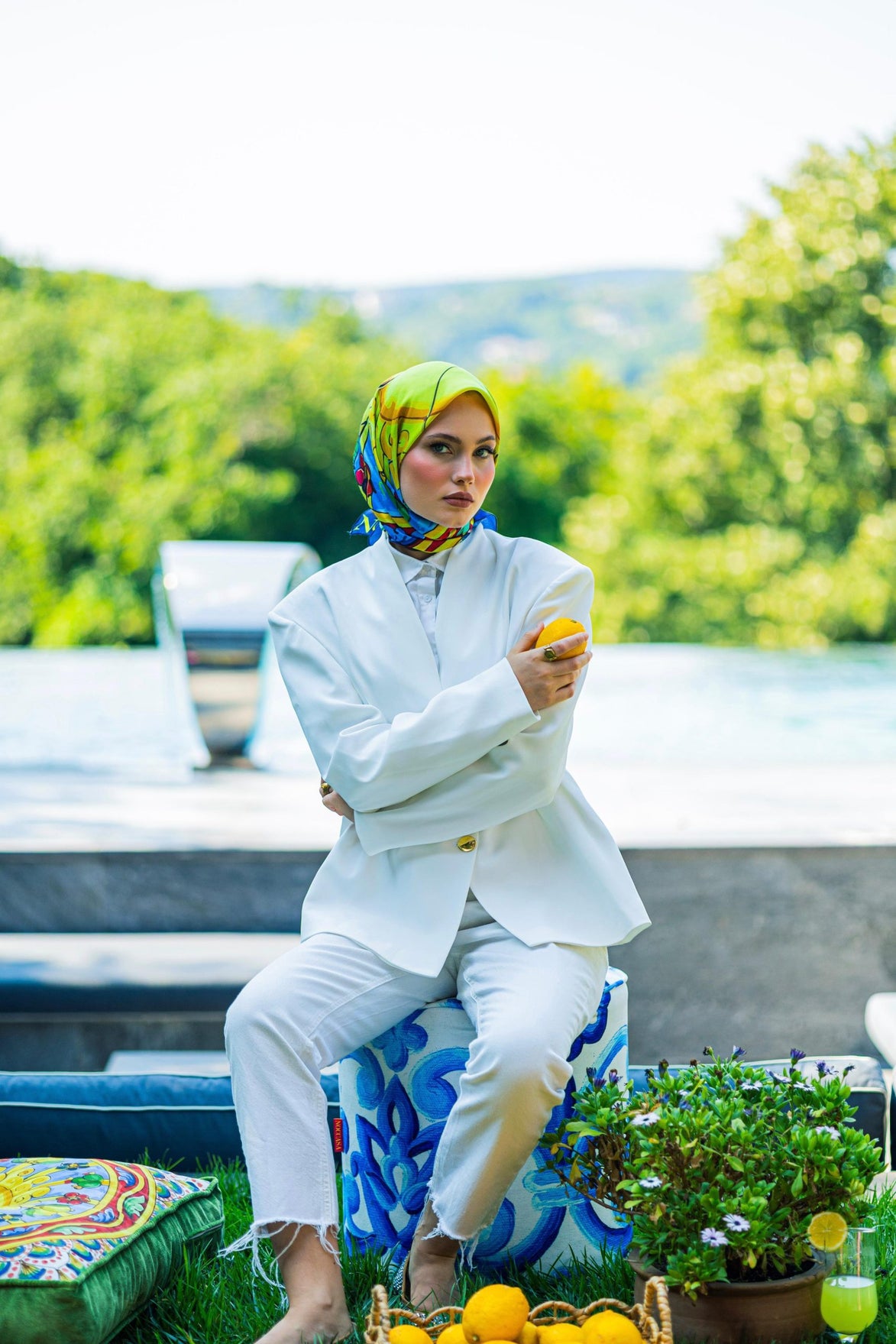 Sunrise Desen Eşarp
