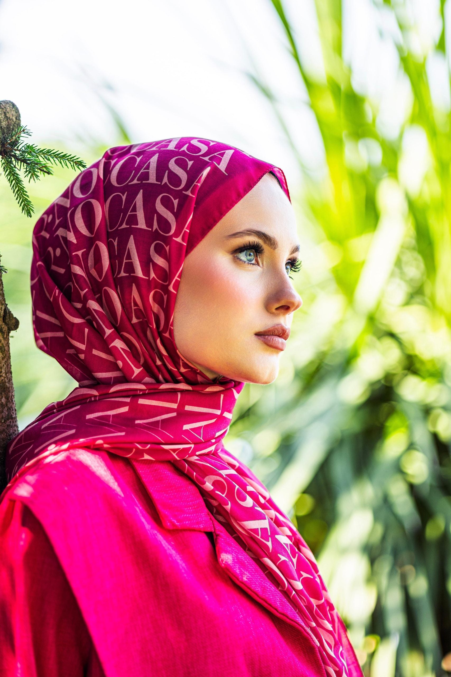 Monogram Desen Şal / Thulian Pink