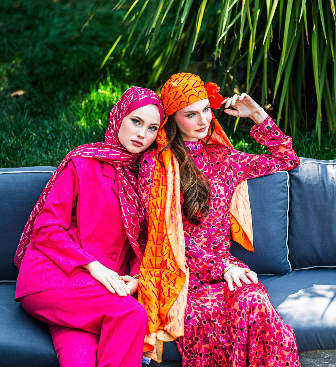 Monogram Desen Şal / Thulian Pink