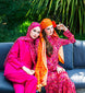 Monogram Desen Şal / Thulian Pink