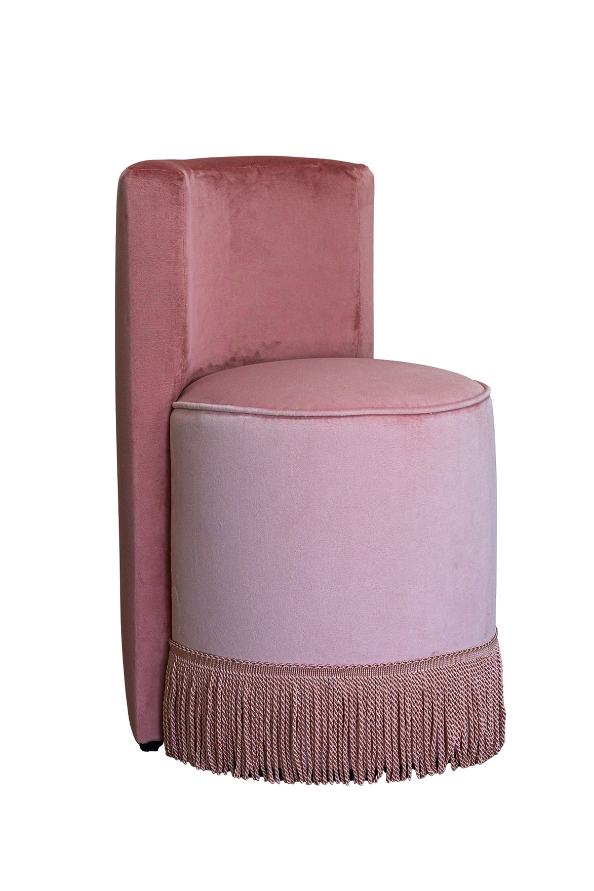 Velvet Majesty Puf-Pink